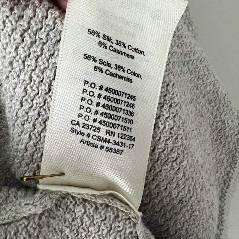 Wilfred Silk-Cotton-Blend Shawl Cardigan – Light Grey, XS